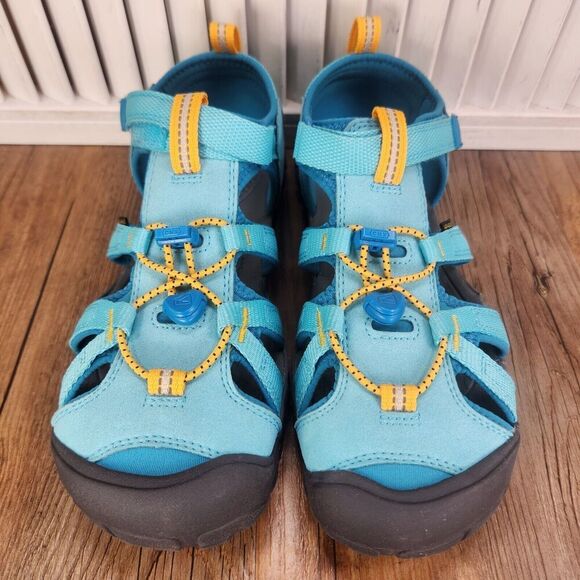 Keen Seacamp II CNX Waterpoof Sport Sandals Youth Size 6 Fjord Blue Closed Toe - Picture 9 of 11